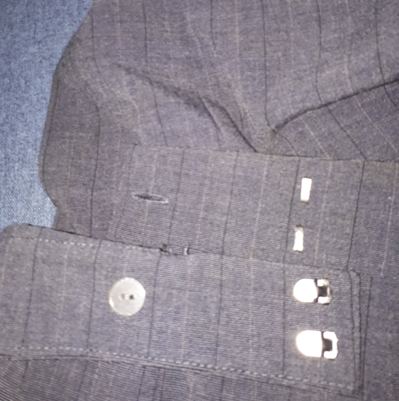 Grey Dress Pants with black pin stripes - Picture 6 of 7